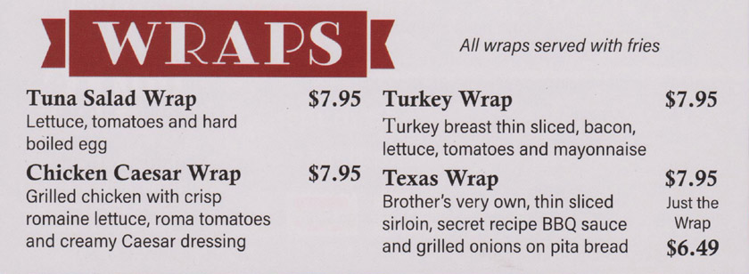 Wraps